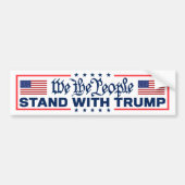 Wij, het volk, staan achter Trump 2024 Bumpersticker (Voorkant)