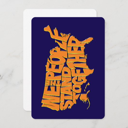 Wij, het volk, staan samen (Voorkant / Achterkant)