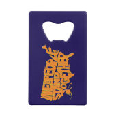 Wij, het volk, staan samen creditkaart flessenopener (Achterkant)