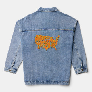 Wij, het volk, staan samen denim jacket