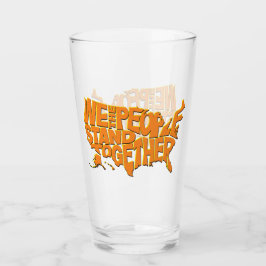 Wij, het volk, staan samen glas