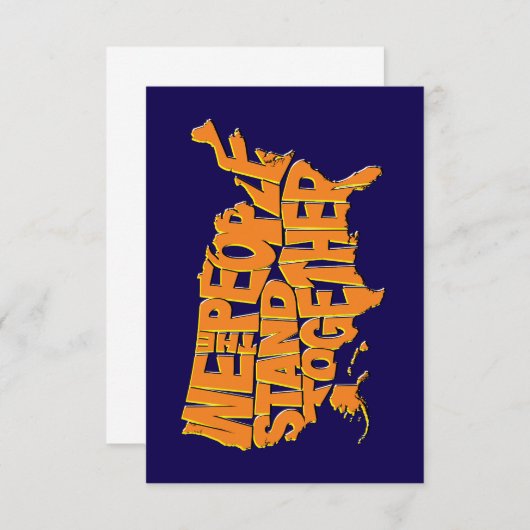 Wij, het volk, staan samen informatiekaartje (Voorkant / Achterkant)