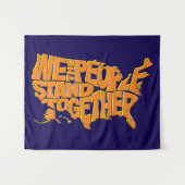 Wij, het volk, staan samen wandkleed (Voorkant (horizontaal))