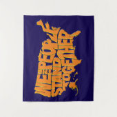 Wij, het volk, staan samen wandkleed (Voorkant)