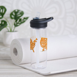 Wij, het volk, staan samen waterfles