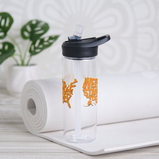 Wij, het volk, staan samen waterfles (Links)