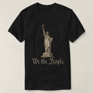 Wij het Volk-standbeeld van de Vrijheid-patriottis T-shirt