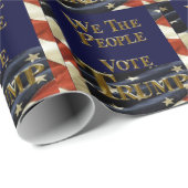 Wij het volk stemmen Trump Cadeaupapier (Rol Hoek)