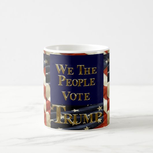 Wij het volk stemmen Trump Koffiemok (Center)