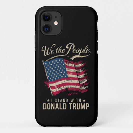Wij het volk steun Donald Trump vintage Case-Mate iPhone Case (Achterkant)