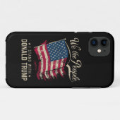 Wij het volk steun Donald Trump vintage Case-Mate iPhone Case (Achterkant (horizontaal))