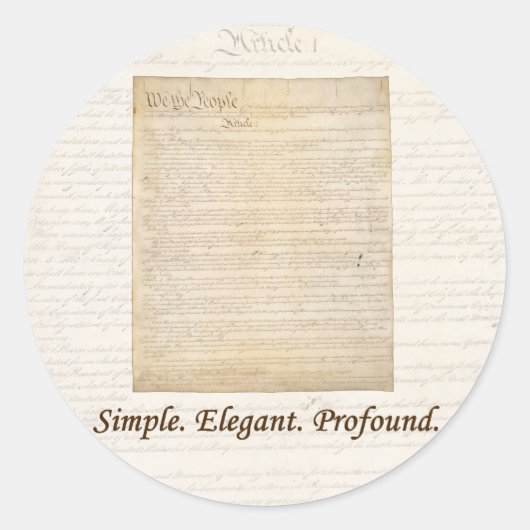 Wij het Volk - Sticker #1 (Voorkant)