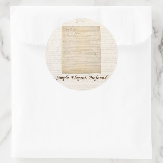 Wij het Volk - Sticker #1 (Tas)