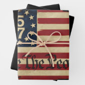 Wij, het volk, troef 45 47 benauwde vlag inpakpapier vel (In situ)