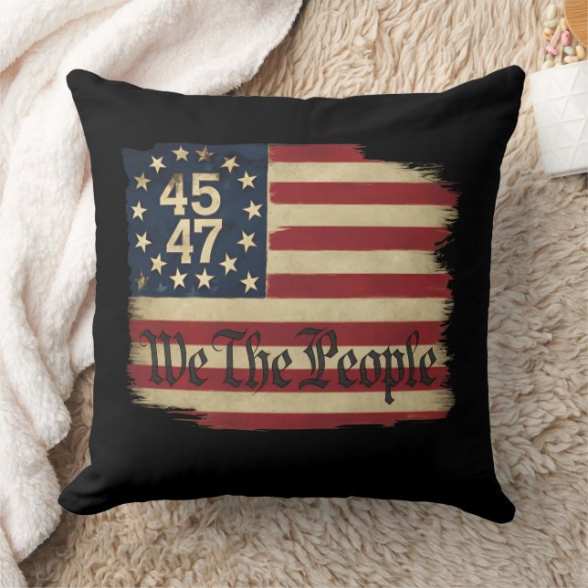 Wij, het volk, troef 45 47 benauwde  vlag kussen (Deken)