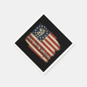 Wij, het volk, troef 45 47 benauwde  vlag servet (Hoek)