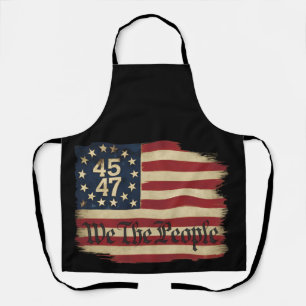 Wij Het Volk Trump 45 47 Vervallen Vintage Vlag Schort