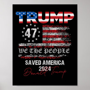Wij, het volk Trump, redde Amerika 47 President IN Poster