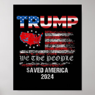 Wij, het volk Trump, redde Amerika 47 President IN Poster