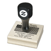 #Wij het Volk USA Amerikaanse Vlag Naam Adres Rubberstempel (Stempel)