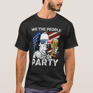 Wij, het volk van 4 juli Benjamin Franklin Mannen T-shirt