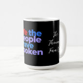 Wij, het volk, vieren de Amerikaanse trots Koffiemok (Voorkant rechts)