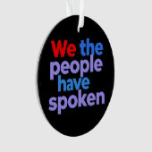 Wij, het volk, vieren de Amerikaanse trots Ornament (voorkant)