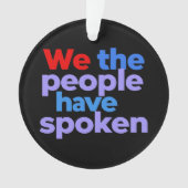 Wij, het volk, vieren de Amerikaanse trots Ornament (voorkant)