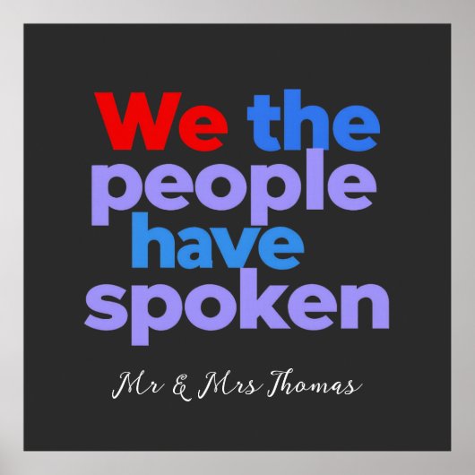 Wij, het volk, vieren de Amerikaanse trots Poster (Voorkant)