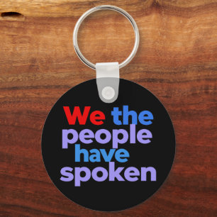 Wij, het volk, vieren de Amerikaanse trots Sleutelhanger
