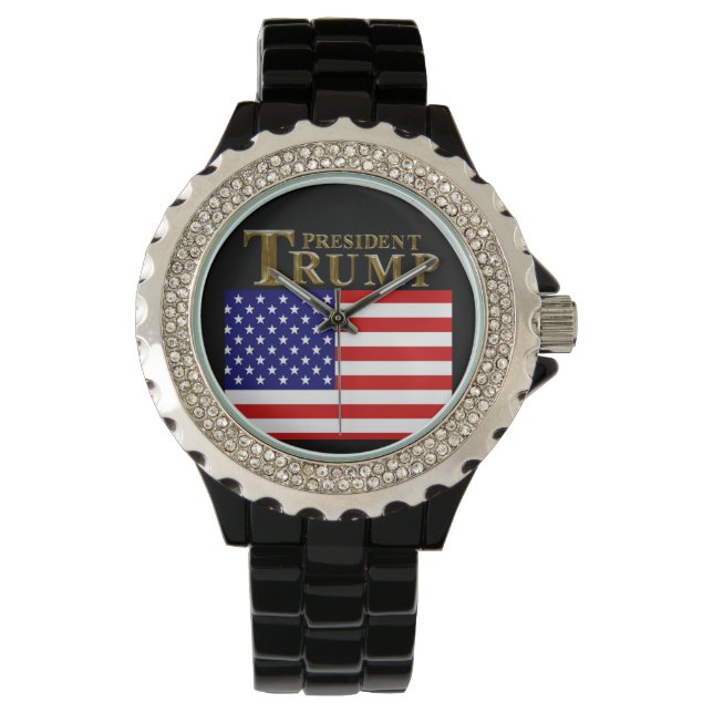 WIJ, HET VOLK, VIEREN PRESIDENT TRUMP HORLOGE (Voorkant)