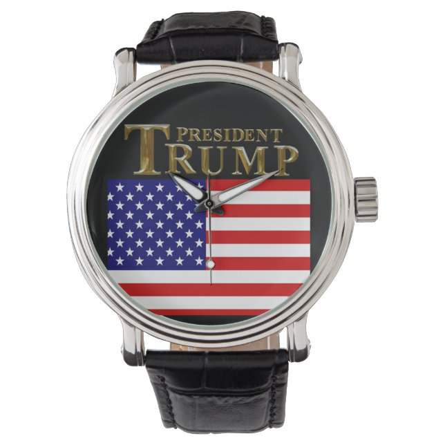 WIJ, HET VOLK, VIEREN PRESIDENT TRUMP HORLOGE (Voorkant)