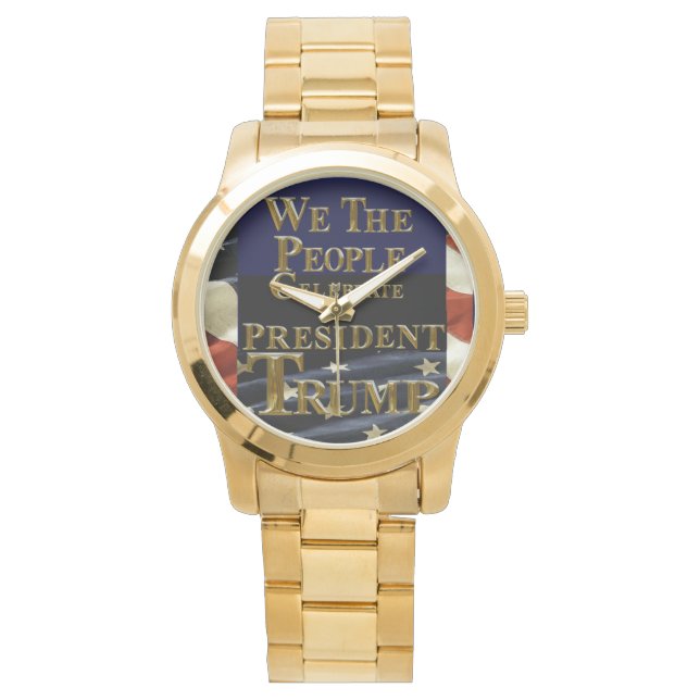 WIJ, HET VOLK, VIEREN TRUMP HORLOGE (Voorkant)