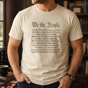 Wij het Volk Volledige Preambule US Grondwet T-shirt