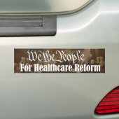 Wij, het volk voor de hervorming van de gezondheid bumpersticker (Op auto)