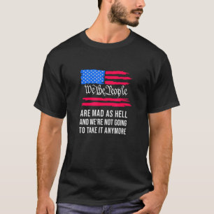 Wij, het volk, VS Grondwet Preambule Amerika T-shirt