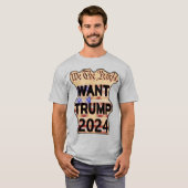 Wij, het volk, willen Trump T-shirt (Voorkant volledig)