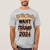 Wij, het volk, willen Trump T-shirt (Voorkant)