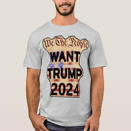 Wij, het volk, willen Trump T-shirt (Voorkant)