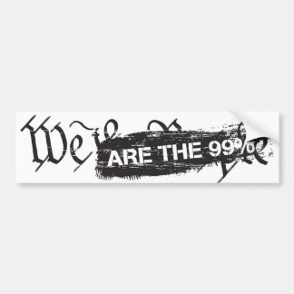 Wij, het volk, zijn de 99 procent Bumpersticker