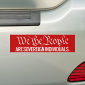 Wij, het volk, zijn staatsbankrokers bumpersticker (Op auto)