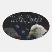 Wij, het volksembleem ovale sticker (Voorkant)