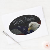 Wij, het volksembleem ovale sticker (Envelop)