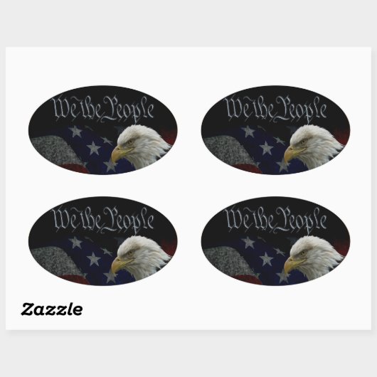 Wij, het volksembleem ovale sticker (Vel)