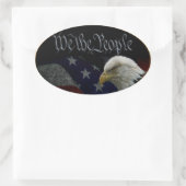 Wij, het volksembleem ovale sticker (Tas)