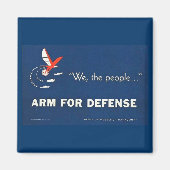 Wij, het volksleger voor defensie magneet (Voorkant)