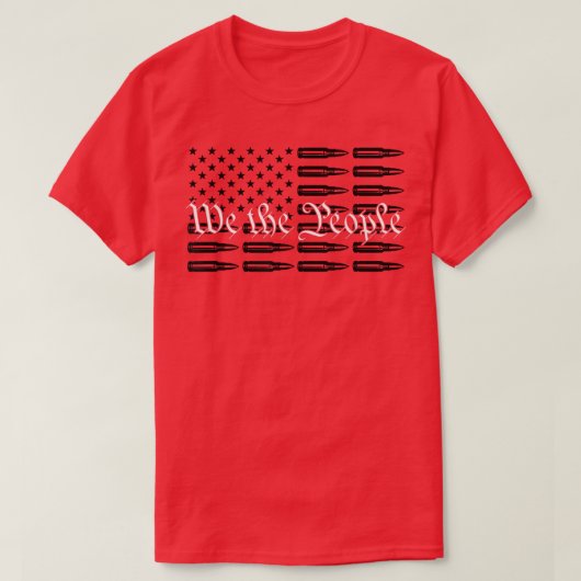 Wij, het volksmunterige Patriotic Pro Pistool US B T-shirt (Design voorkant)