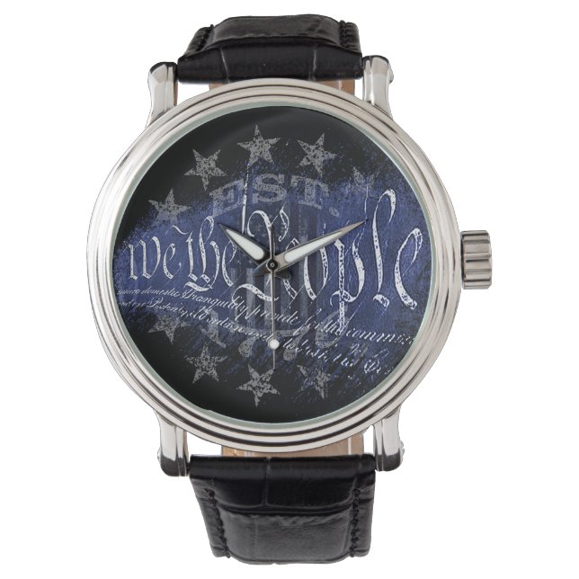 WIJ HET VOLKSpatriotticus 13 sterren en de Amerika Horloge (Voorkant)
