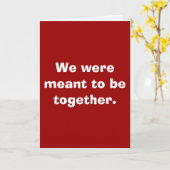 Wij hoorden om samen te zijn kaart (Gele Bloem)