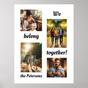 Wij horen bij Family Photo Collage Poster